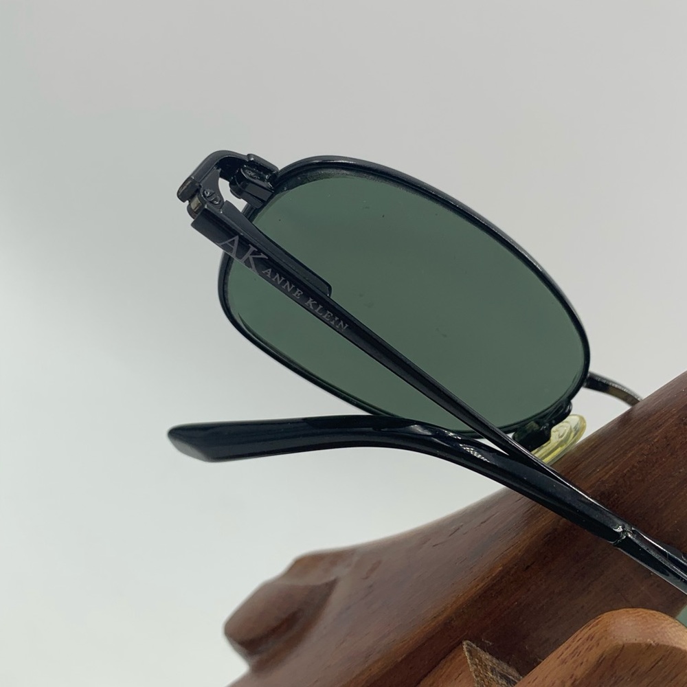 Anne Klein 6112 Black Oval Sunglasses Frames - Picture 5 of 7